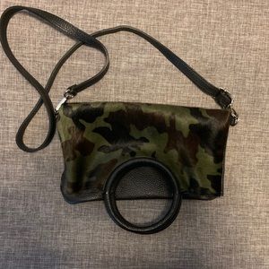 Brand new leather and pony hair bag.